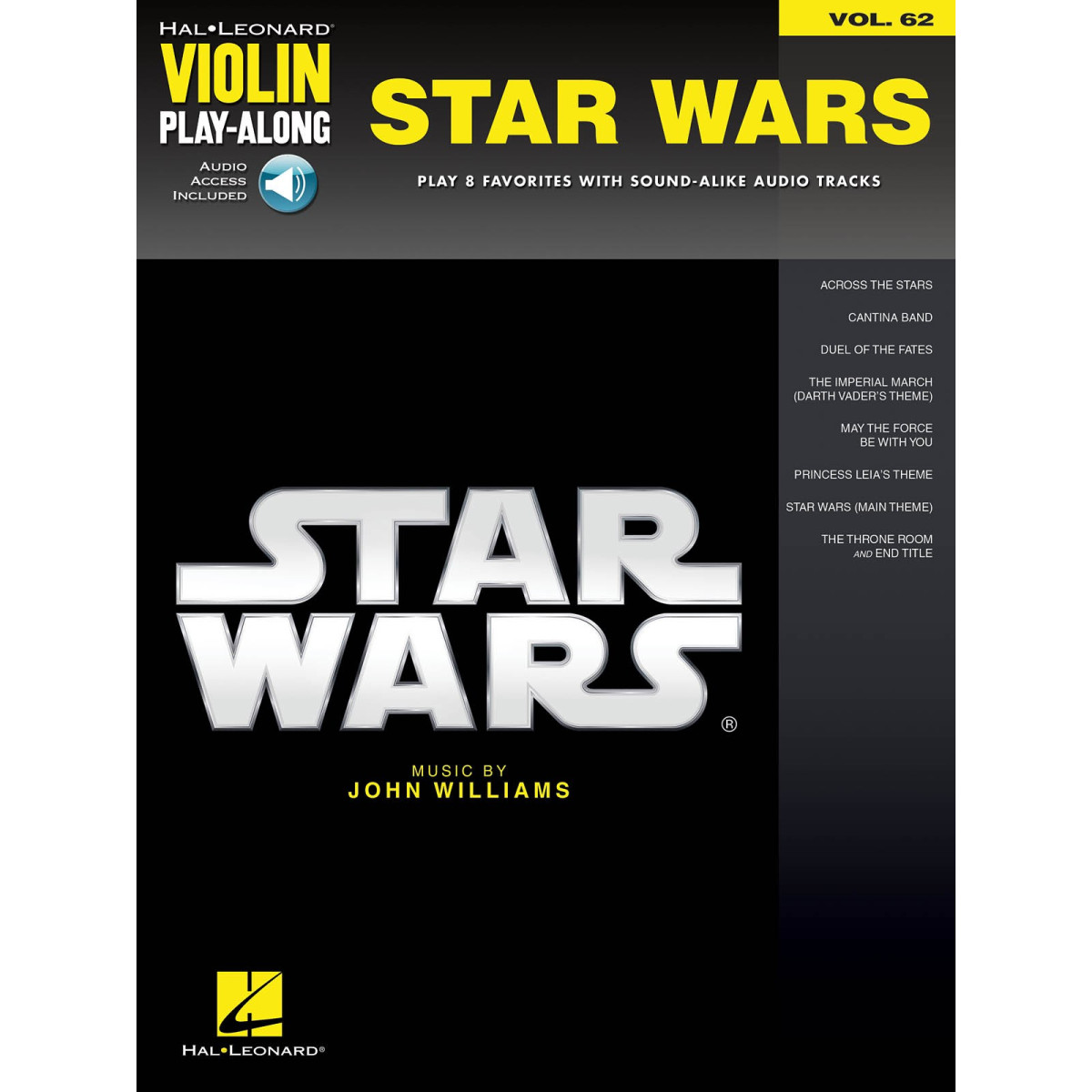 Violin Play-Along Volume 62 - Star Wars - Hal Leonard