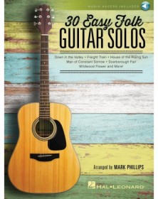 30 Easy Folk Guitar Solos