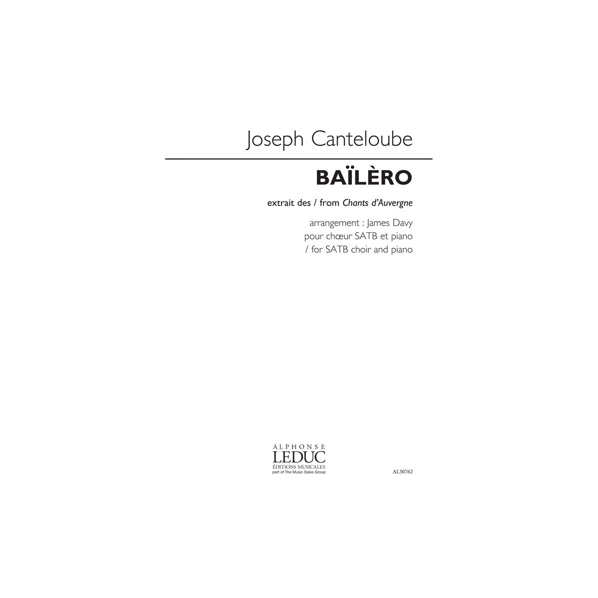Baïlèro (Chants d'Auvergne)