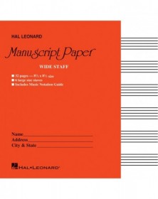 Wide Staff Manuscript Paper...