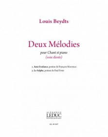 Deux Mélodies pour voix élevée