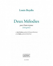 Deux Mélodies pour voix basse