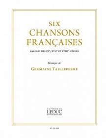 Six chansons françaises...