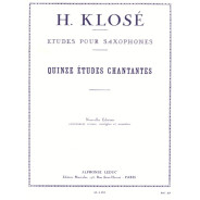 Klosé : 15 Etudes Chantantes pour Saxophone