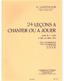 24 Lecons A Chanter Ou A Jouer