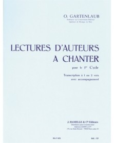 Lectures D'Auteurs A Chanter