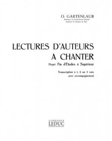 Lectures D'Auteurs A Chanter
