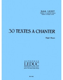 30 Textes a Chanter