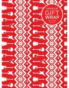 Wrapping Paper - Red &...
