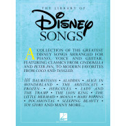 The Library of Disney Songs - Partitions pour Piano, Voix et Guitare - Hal Leonard