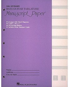 Bass Guitar Tablature...