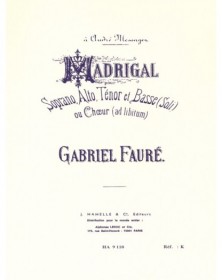 Gabriel Fauré : Madrigal Op.35