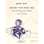 Gabriel Fauré : Romances Sans Paroles Op.17 No. 3