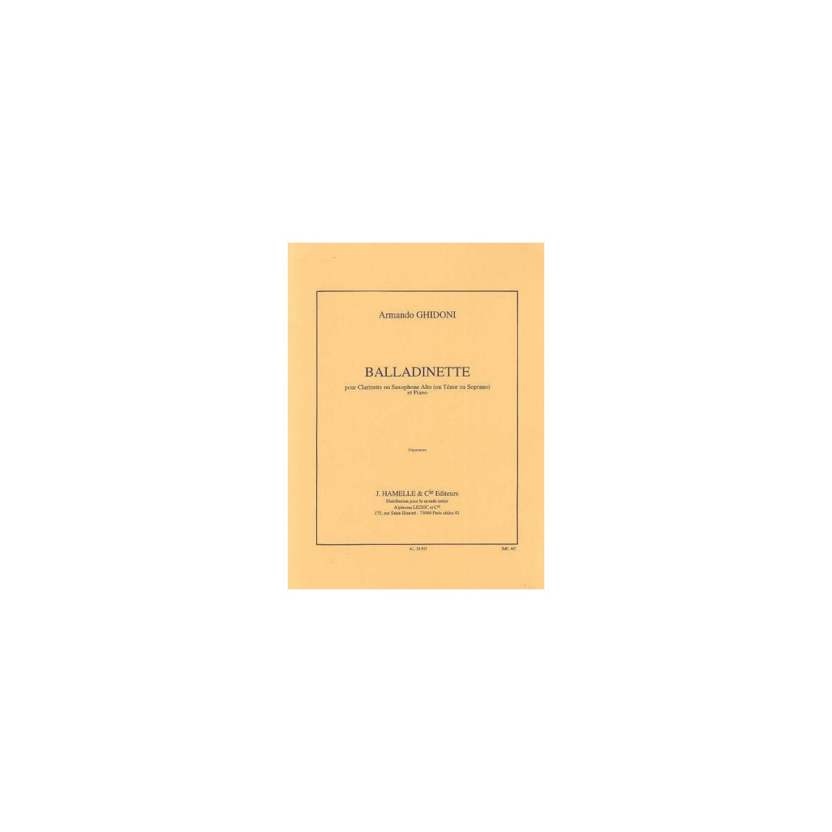 Armando Ghidoni : Balladinette