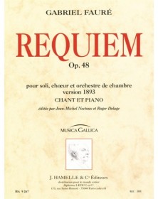 Requiem op. 48 - Version 1893 - Gabriel Fauré - Editions Hamelle
