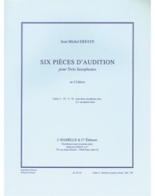 6 Pièces d'Audition Cahier...