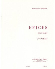 Epices Vol.2 - Bernard Andres - Harpe - Editions Alphonse Leduc