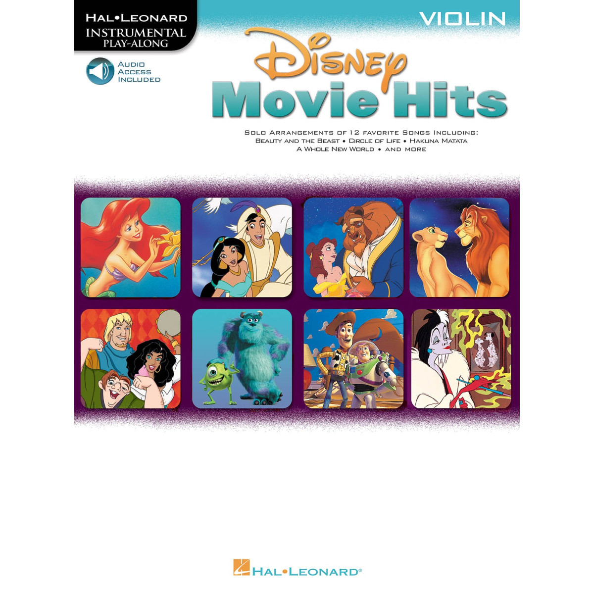 Disney Movie Hits - Partitions Faciles pour  Violon + Audios - Hal Leonard