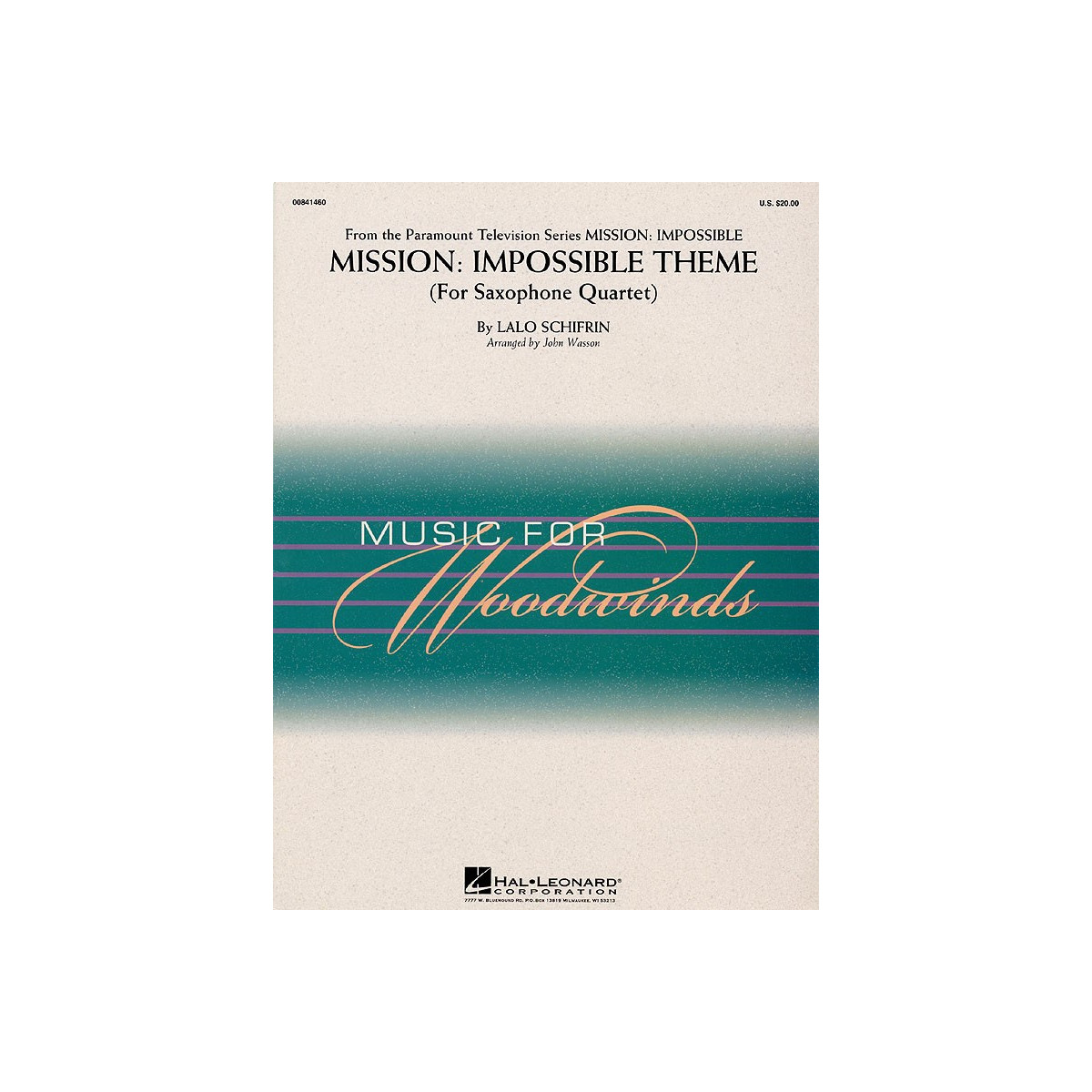 Mission Impossible Theme - Sax Quartet - Hal Leonard