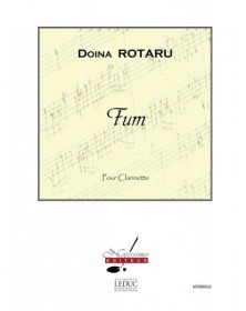 Doina Rotaru : Fum - Partition Pour Clarinette - Editions Notissimo