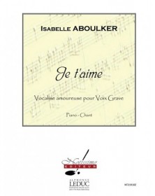 Isabelle Aboulker : Je t'aime - Notissimo