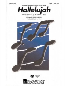 Leonard Cohen : Hallelujah - SATB et Piano
