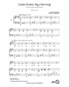 Cantate Domino, Sing a New...
