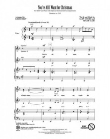 You're All I Want for Christmas (SSA / Piano)