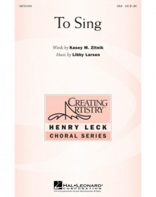 To Sing