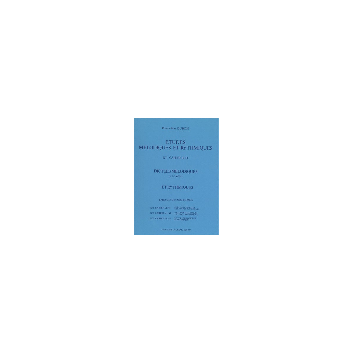 Etudes Melodiques Et Rythmiques Volume 3