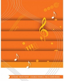 Quaderno di musica chitarra - 64 pp. carta bianca