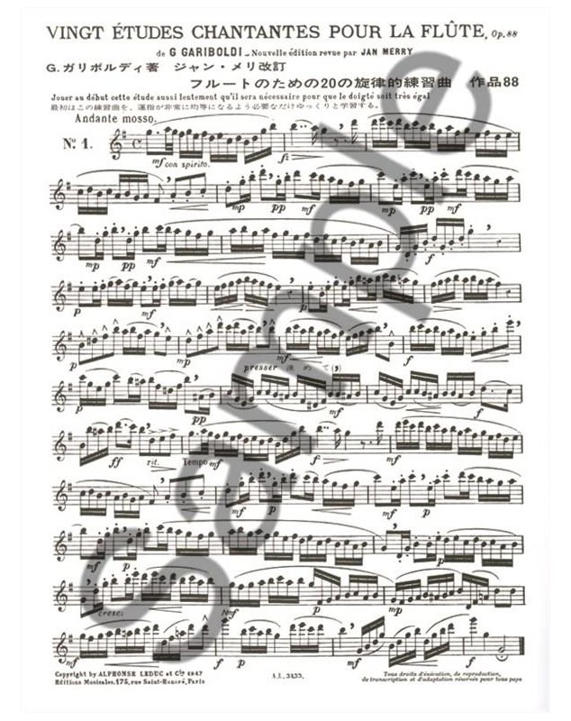 Giuseppe Gariboldi : 20 Études Chantantes Op.88