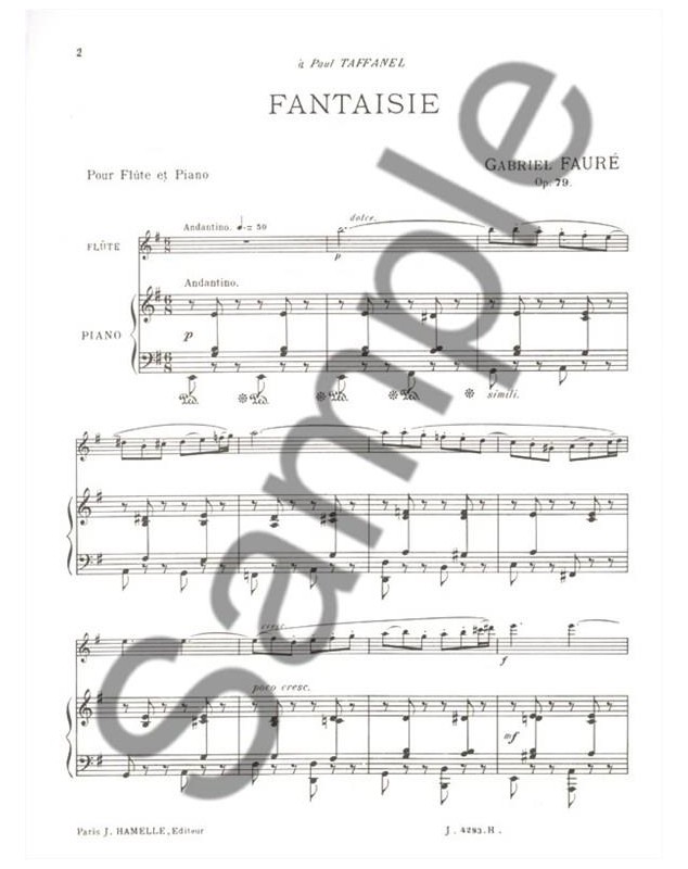 Gabriel Fauré : Fantaisie pour Flute et Piano Op.79