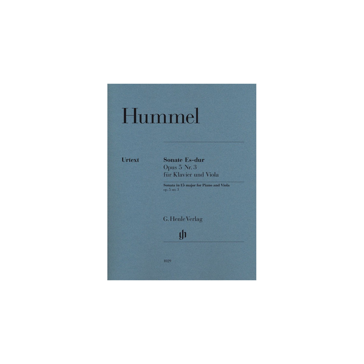 Sonate für Klavier und Viola Es-dur Opus 5 Nr. 3
