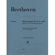 Ludwig van Beethoven : Sonate au Clair de lune N° 14 Op.27 N°2 - Henle Verlag Urtext