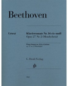Ludwig van Beethoven : Sonate au Clair de lune N° 14 Op.27 N°2 - Henle Verlag Urtext