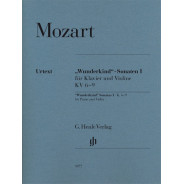 W.A. Mozart : Sonates "Wunderkind" vol. I pour piano et violon K. 6-9