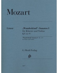 W.A. Mozart : Sonates "Wunderkind" vol. I pour piano et violon K. 6-9