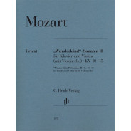 W.A. Mozart : Sonates "Wunderkind" vol. II pour piano et violon (avec violoncelle) K. 10-15
