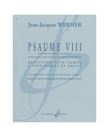 Psaume Viii - Reduction Pour Choeur Et Orgue