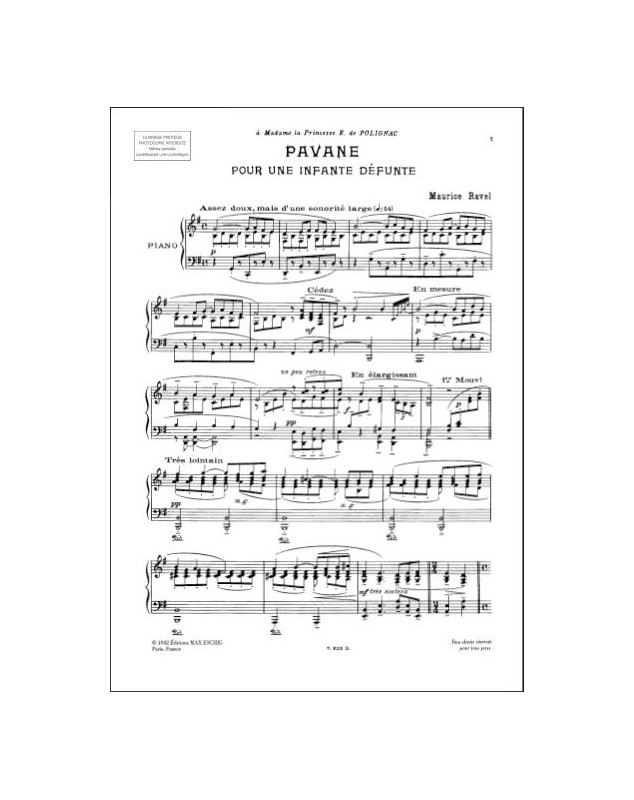 Pavane pour une Infante Défunte