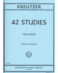 Kreutzer : 42 Études (Galamian)