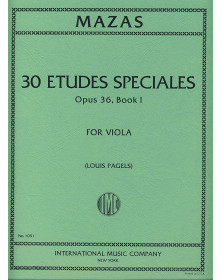 30 Etudes spéciales op. 36 Vol. 1 - Alto (Pagels)