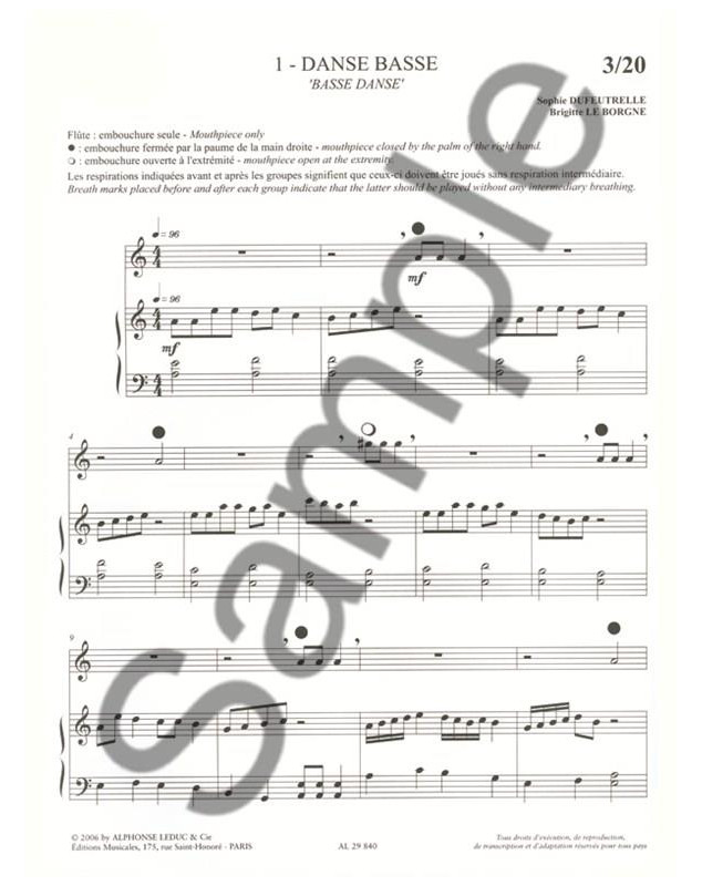 Sophie Dufeutrelle : Rue Traversière, 1 - The Flute Way, 1