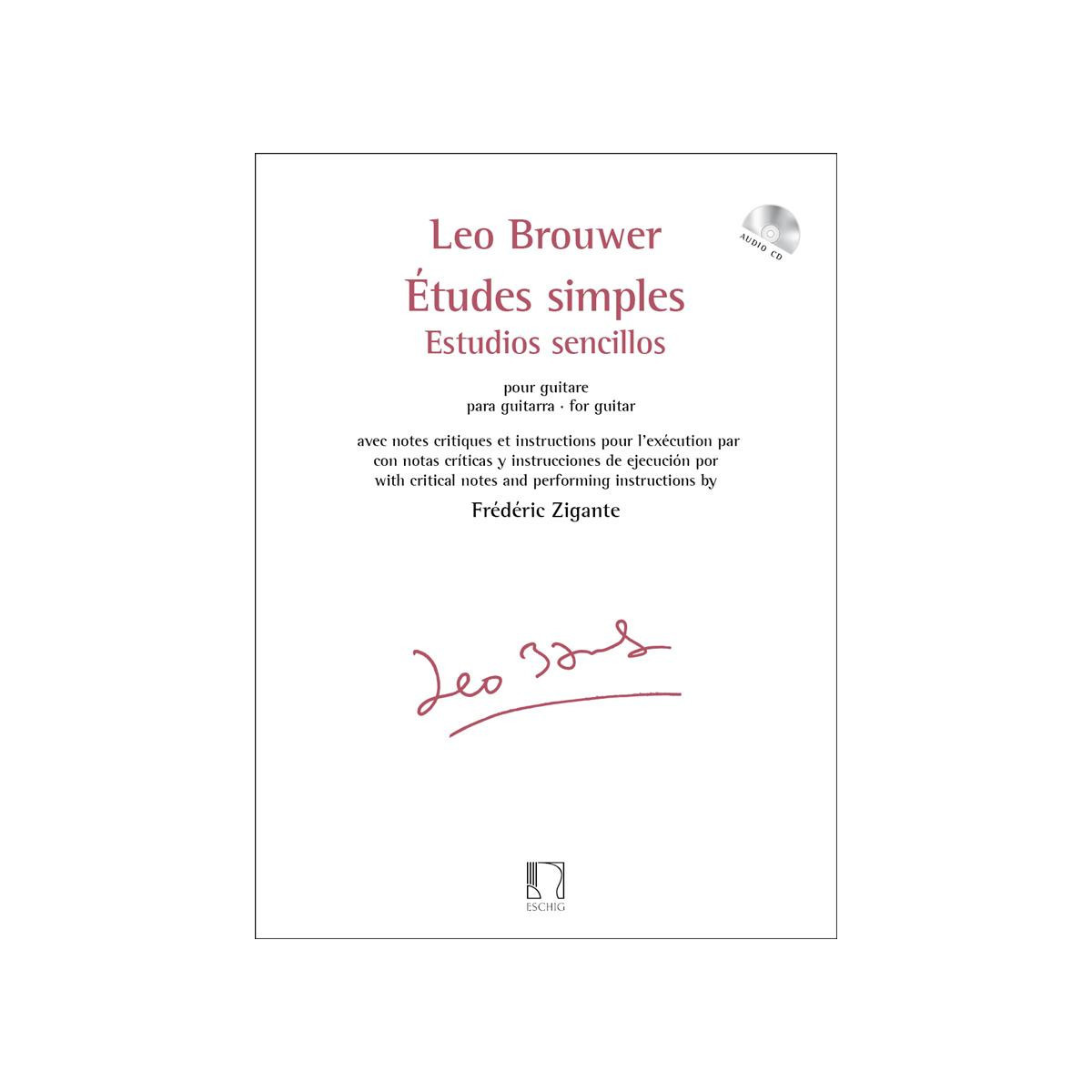 Leo Brouwer : Etudes Simples - Estudios sencillos