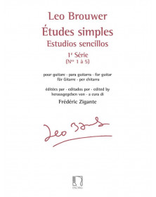 Leo Brouwer : Études simples 1ère série (de 1 à 5)
