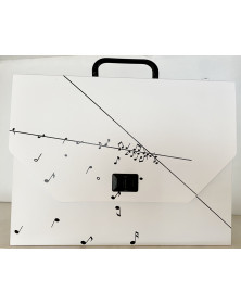 Cartable Notes Blanc