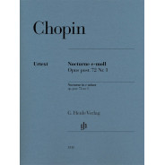 Frédéric Chopin : Nocturne en mi mineur op. post. 72 no. 1 - Henle Verlag Urtext