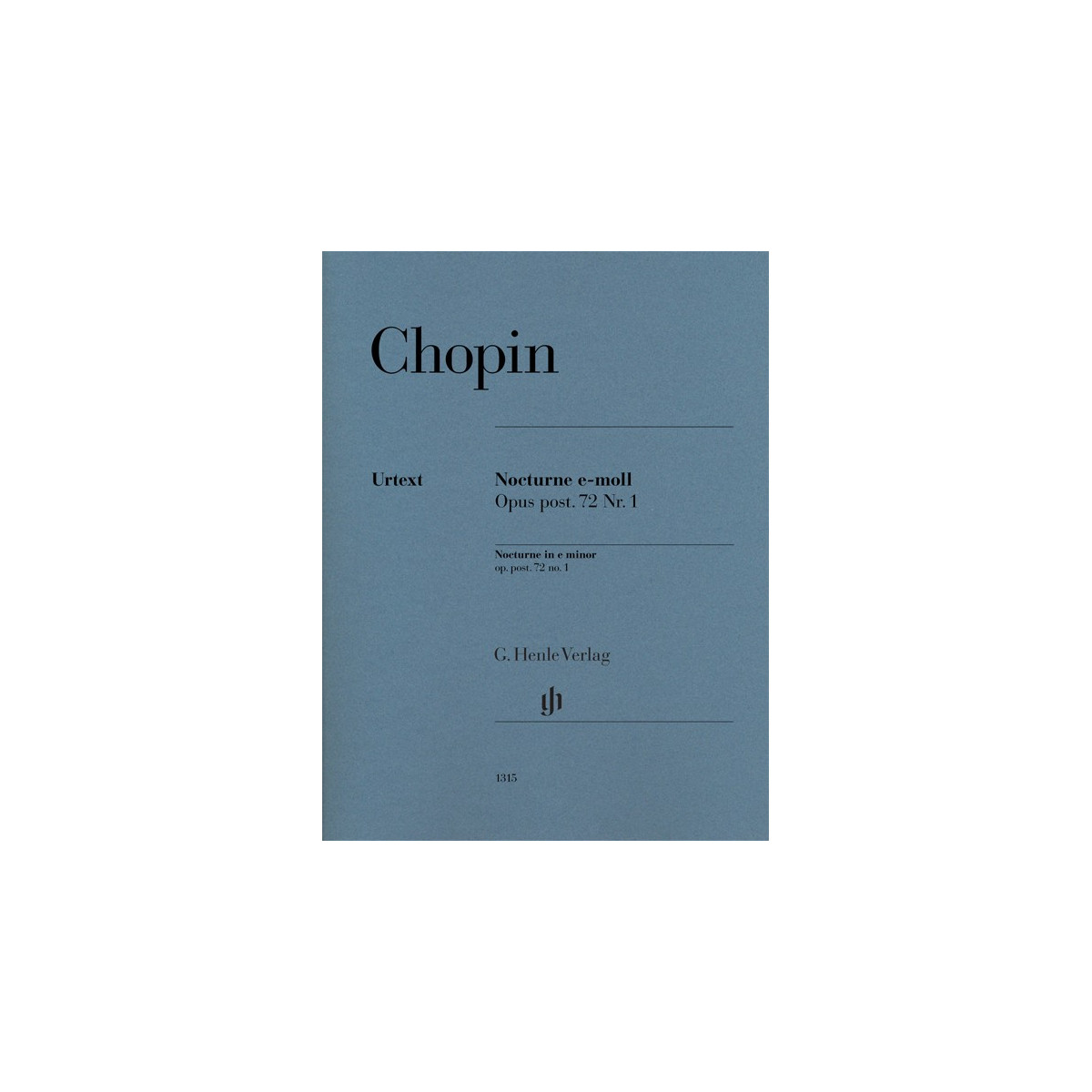 Frédéric Chopin : Nocturne en mi mineur op. post. 72 no. 1 - Henle Verlag Urtext