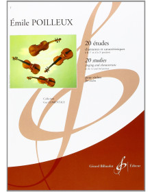 Vingt (20) Etudes pour Violon - Emile Poilleux - Gérard Billaudot